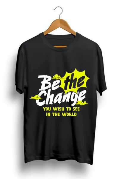 be the change black tshirt