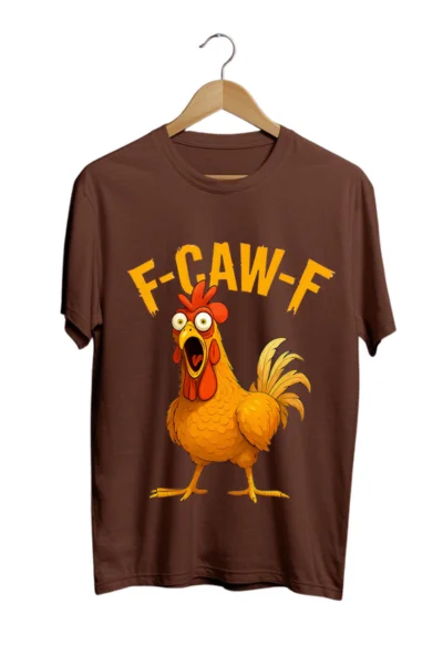 chicken rooster brown tshirt