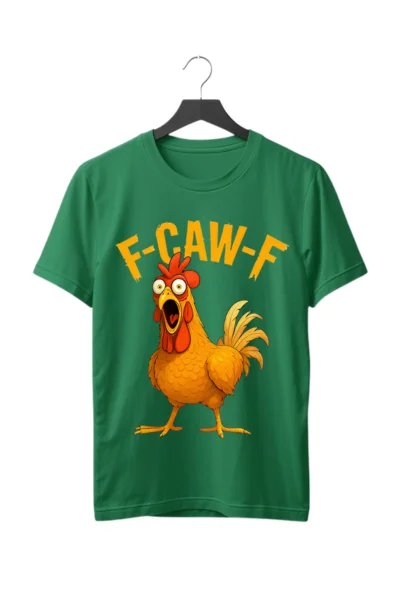 chicken rooster green tshirt