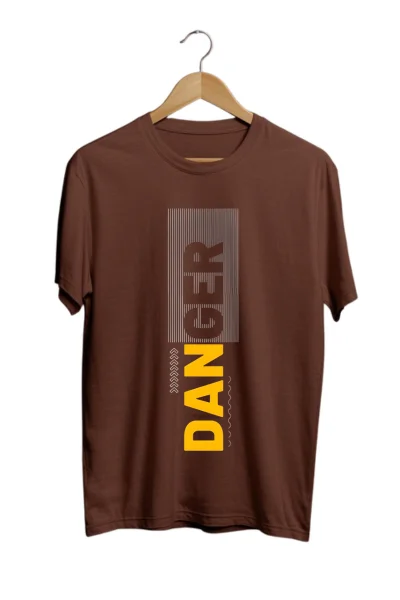 danger brown tshirt