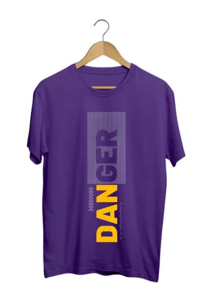 danger purple tshirt