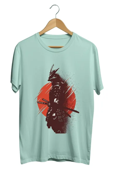 japanese samurai warrior mint tshirt