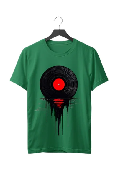 melting vinly green tshirt