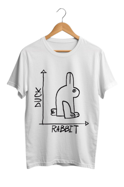 rabbit duck white tshirt
