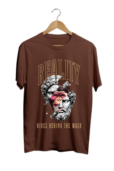 reality brown tshirt
