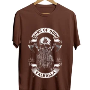 sons of odin brown tshirt