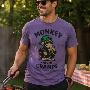 monkey purple t shirt