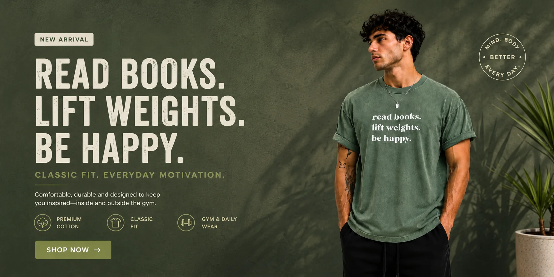 new read books t shirt banner
