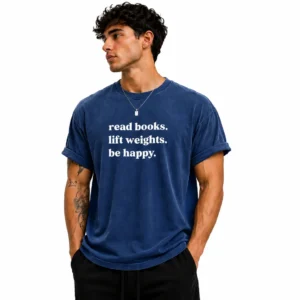 t shirt book lovers blue