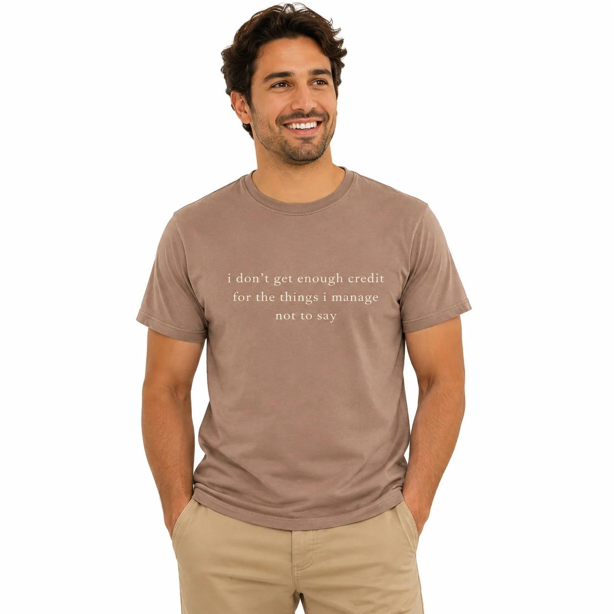 I Don’t Get Enough Credit T-Shirt | Mocha Brown Graphic Tee