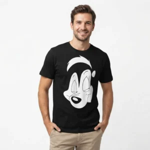 classic-cartoon-skunk-graphic-black-t-shirt-for-men