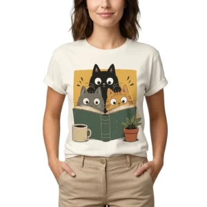 cute-bookworm-cats-graphic-off-white-t-shirt
